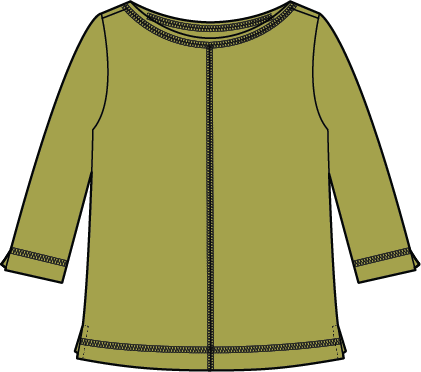 Habitat Cotton Pebble Coverstitch Boatneck - 27522 - LENTIL (NOT SIENNA)