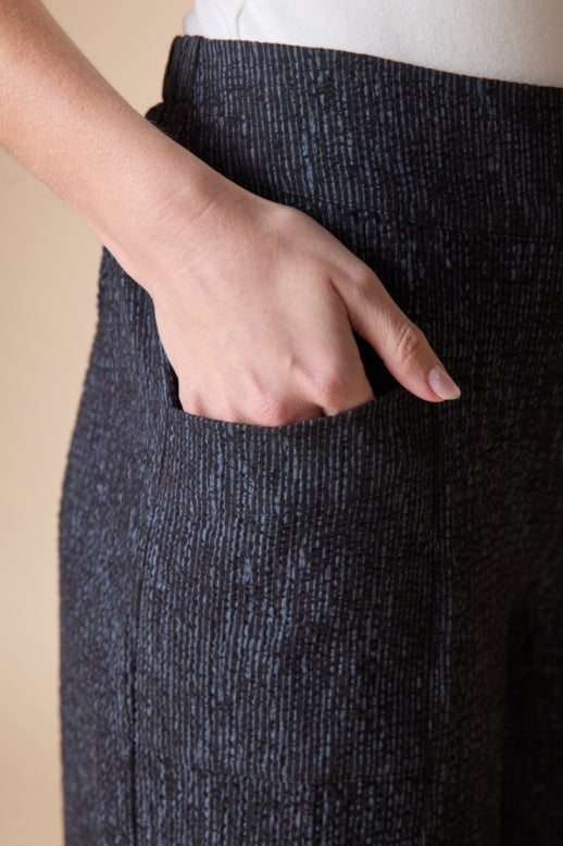 Habitat Crinkle Crepe Leaves Aria Pant - 20062 - BLACK