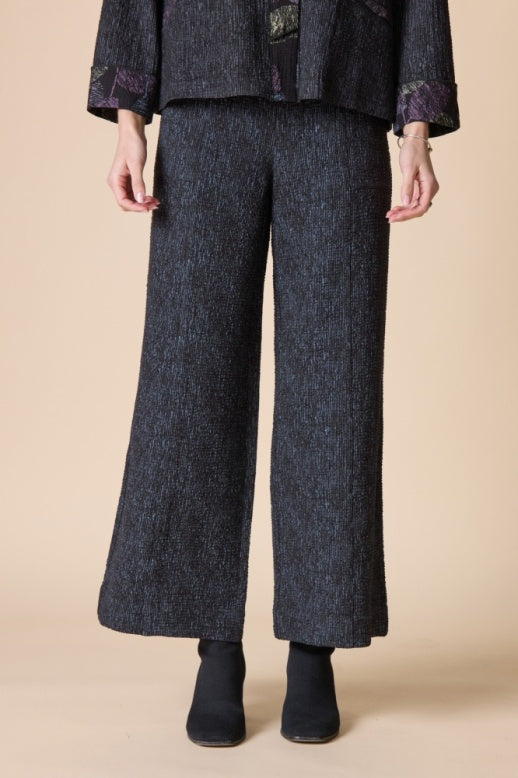 Habitat Crinkle Crepe Leaves Aria Pant - 20062 - BLACK