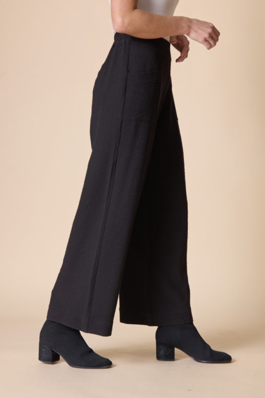 Habitat Crinkle Crepe Solid Aria Pant - 21062 - BLACK