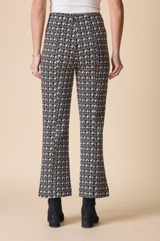 Habitat Luxe Ponte Print Kickflare Pant - 12672 - UMBER MULTI