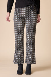 Habitat Luxe Ponte Print Kickflare Pant - 12672 - UMBER MULTI