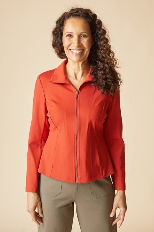 Habitat Luxe Ponte Solid Madison Jacket - 10617 - SIENNA