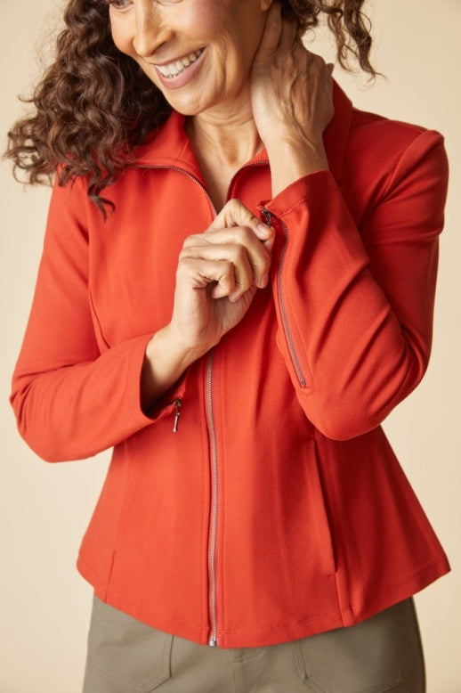 Habitat Luxe Ponte Solid Madison Jacket - 10617 - SIENNA