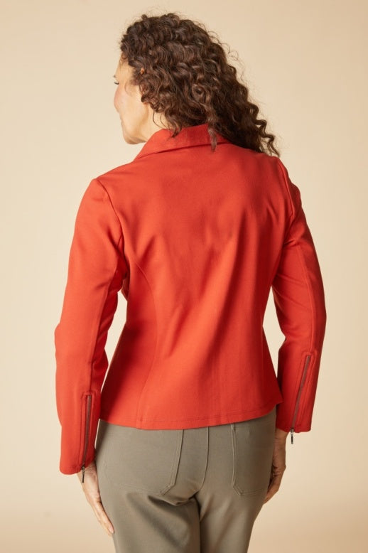 Habitat Luxe Ponte Solid Madison Jacket - 10617 - SIENNA