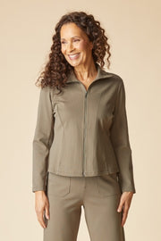 Habitat Luxe Ponte Solid Madison Jacket - 10617 - UMBER