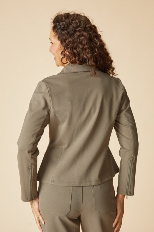 Habitat Luxe Ponte Solid Madison Jacket - 10617 - UMBER