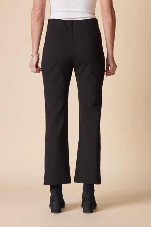 Habitat Luxe Ponte Solid Kickflare Pant - 10672 - BLACK