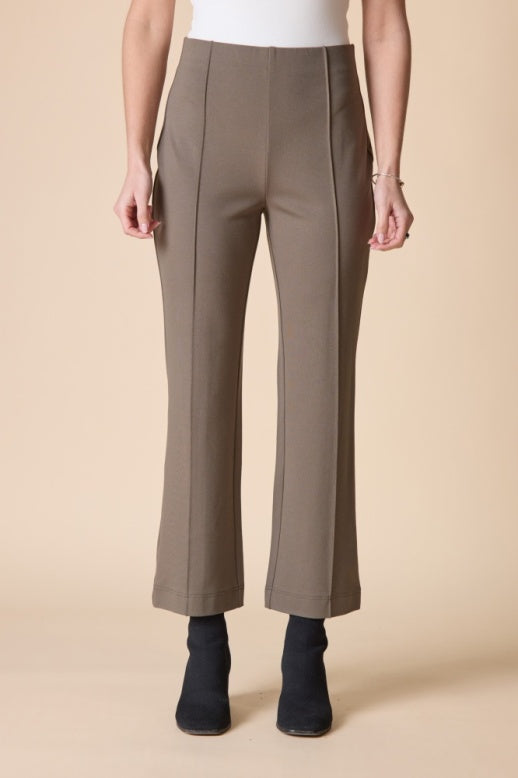 Habitat Luxe Ponte Solid Kickflare Pant - 10672 - UMBER