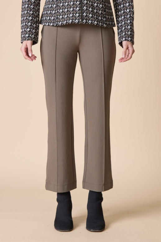 Habitat Luxe Ponte Solid Kickflare Pant - 10672 - UMBER