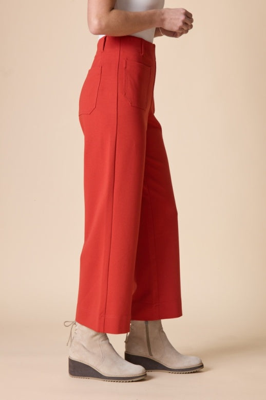 Habitat Luxe Ponte Solid Flood Pant - 10676 - SIENNA