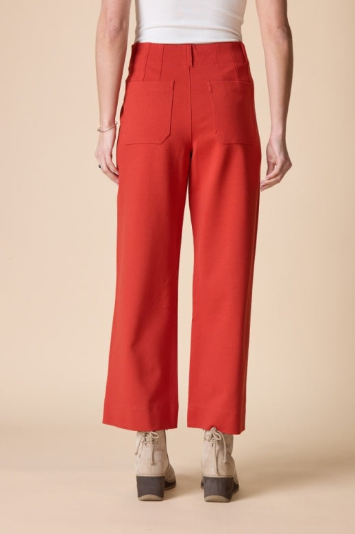 Habitat Luxe Ponte Solid Flood Pant - 10676 - SIENNA