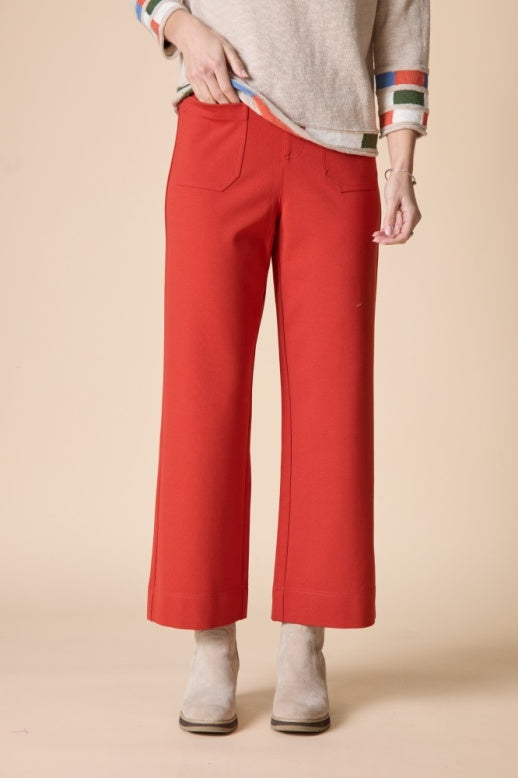 Habitat Luxe Ponte Solid Flood Pant - 10676 - SIENNA