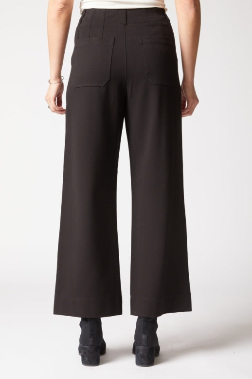 Habitat Luxe Ponte Solid Flood Pant - 10676 - BLACK