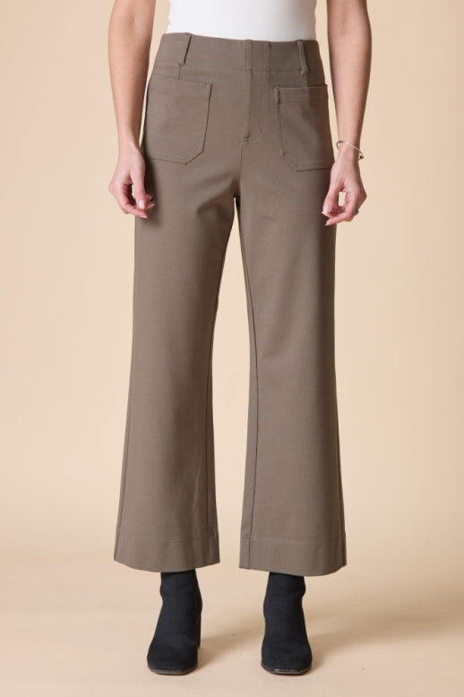 Habitat Luxe Ponte Solid Flood Pant - 10676 - UMBER