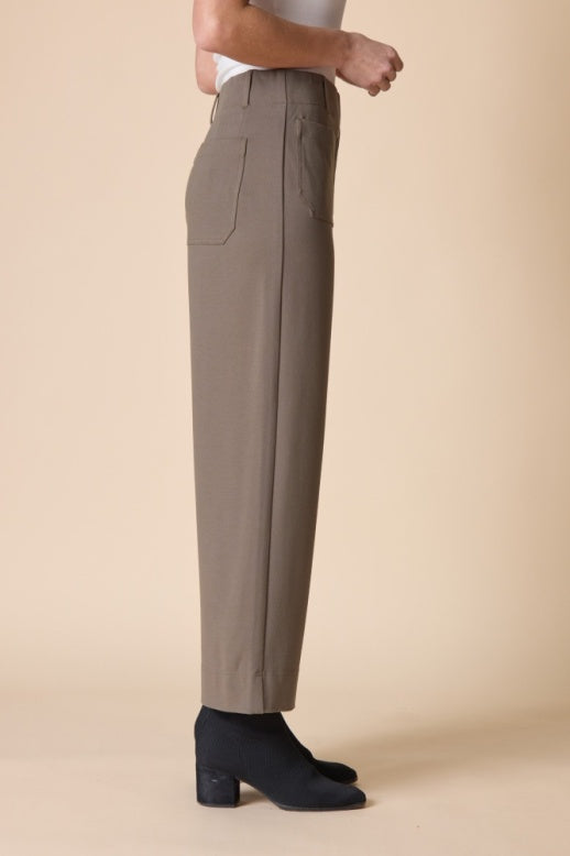 Habitat Luxe Ponte Solid Flood Pant - 10676 - UMBER