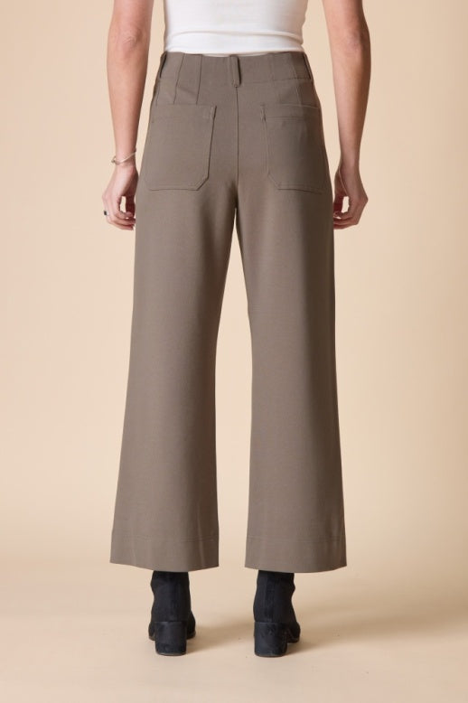 Habitat Luxe Ponte Solid Flood Pant - 10676 - UMBER