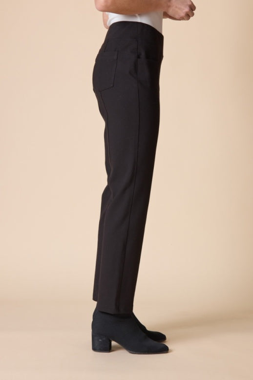 Habitat Luxe Ponte Solid Seamed Pant - 10661 - BLACK