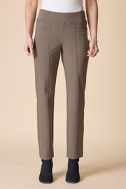Habitat Luxe Ponte Solid Seamed Pant - 10661 - UMBER
