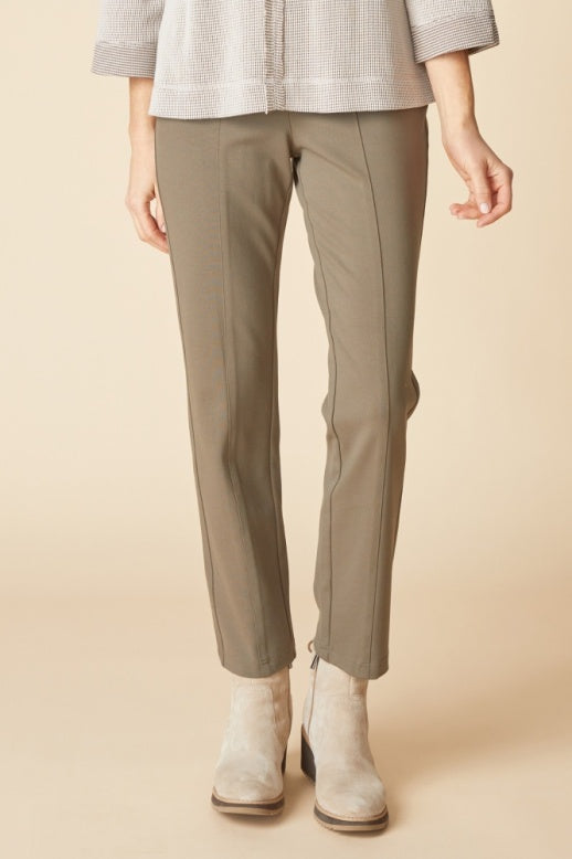 Habitat Luxe Ponte Solid Seamed Pant - 10661 - UMBER
