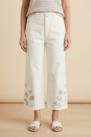 Habitat Stretch Denim Flower Jean - 11570 - WHITE