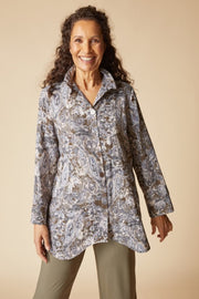 Habitat Destination Unknown Floral Pleat Artist Shirt - 34819 - JAVA