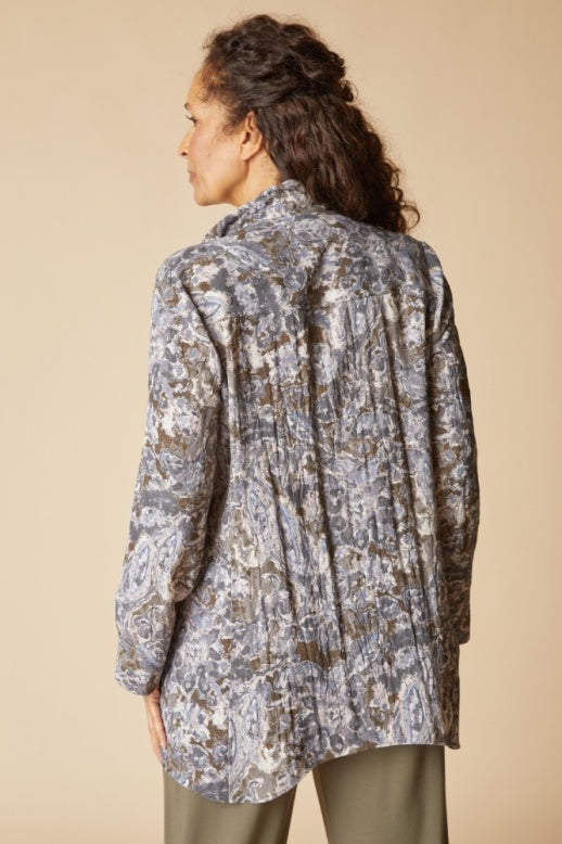 Habitat Destination Unknown Floral Pleat Artist Shirt - 34819 - JAVA