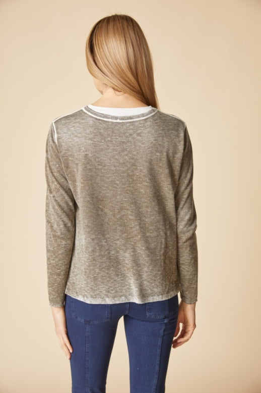 Habitat Layered Looks Sweater - 84279 - UMBER