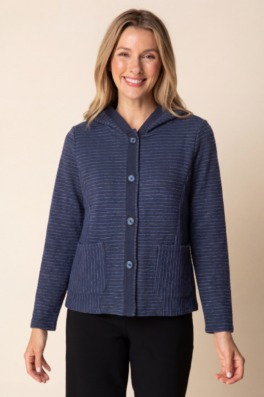 Habitat Pasedena Stripe Sunset Hoodie - 20901 - HARBOR