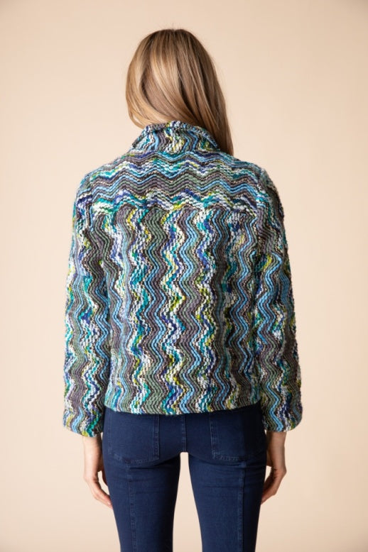 Habitat Tapestry Weave Cargo Jacket - 65005 - STREAM