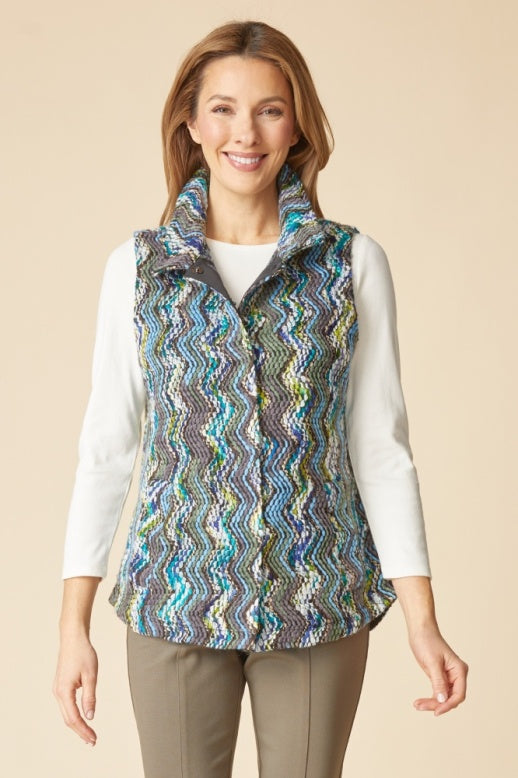 Habitat Tapestry Weave Lean Look Vest - 65002 - STREAM
