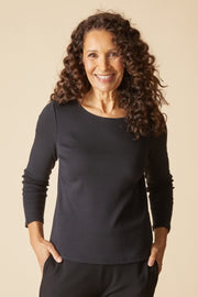 Habitat Cozy Rib Everyday Tee - 16411 - BLACK