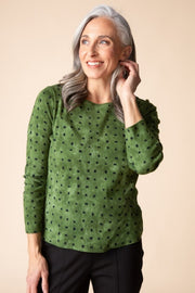 Habitat Cozy Rib Print Everyday Tee - 16811 - FERN