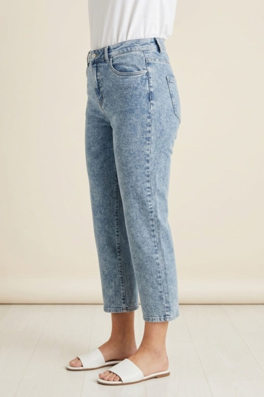 Habitat Stretch Denim Straight Leg Crop Jean - 11463 - MEDIUM DENIM