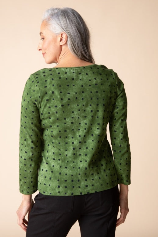 Habitat Cozy Rib Print Everyday Tee - 16811 - FERN