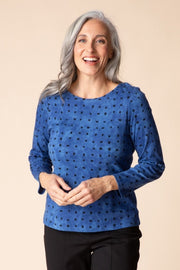 Habitat Cozy Rib Print Everyday Tee - 16811 - TIDE
