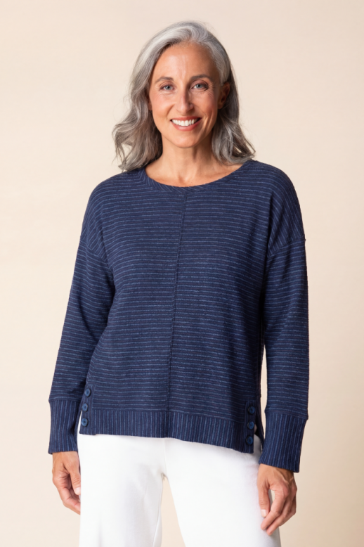 Habitat Pasedena Stripe Grove Pullover - 20903 - HARBOR
