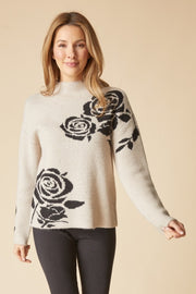 Habitat Floral Foliage Pullover - 87622 - DOVE