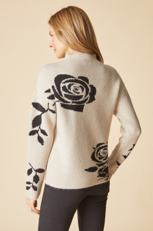 Habitat Floral Foliage Pullover - 87622 - DOVE