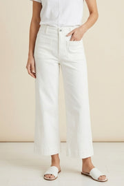 Habitat Stretch Denim Crop Jean - 11482 - WHITE