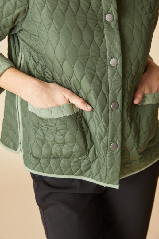 Habitat Dbl Faced Quilts Urban Jacket - 22915 - FERN