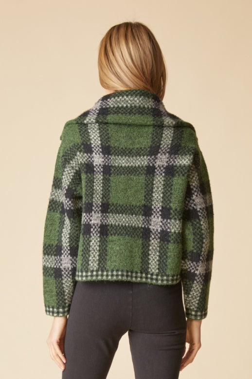 Habitat Plaid About You Zip Jacket - 87521 - FERN