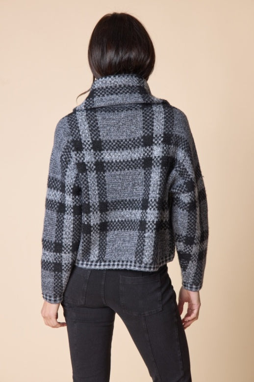 Habitat Plaid About You Zip Jacket - 87521 - SLATE