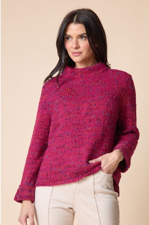 Habitat Confetti Funnel Neck Pullover - 89056 - WINEBERRY