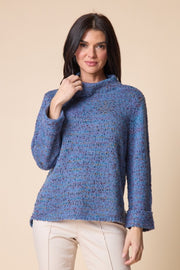 Habitat Confetti Funnel Neck Pullover - 89056 - HARBOR