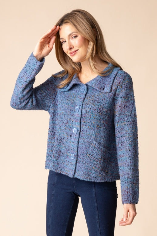 Habitat Confetti Funnel Cowl Cardigan - 89016 - HABROR