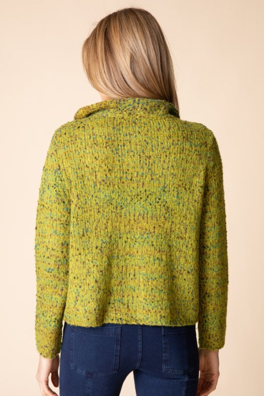 Habitat Confetti Funnel Cowl Cardigan - 89016 - LENTIL
