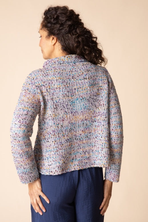 Habitat Confetti Funnel Cowl Cardigan - 89016 - WINTER WHITE