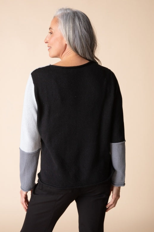 Habitat Yin Yang Block Party Sweater - 81255 - MIST