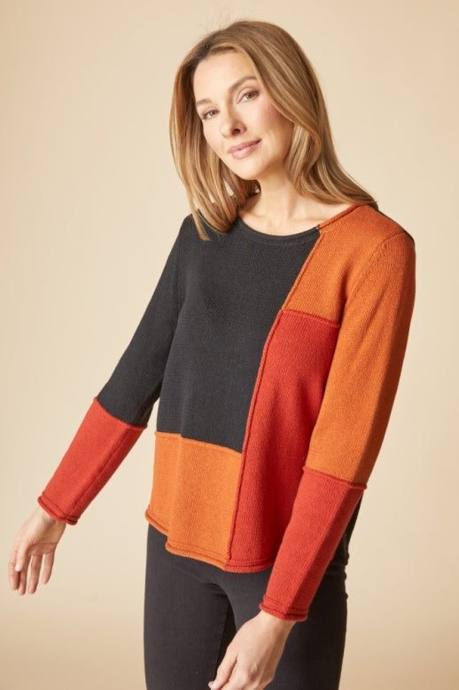 Habitat Yin Yang Block Party Sweater - 81255 - SIENNA